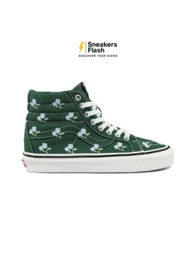 VANS SK8-HI 38 DX SANDY LIANG FLORAL GREEN - VN0A5KRIYRN