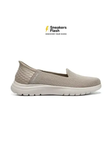 SKECHERS SLIP INS ON THE GO FLEX TAUPE - 136542TPE