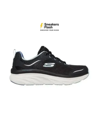 SKECHERS SPORT DLUX WALKER BLACK BLUE - 149023BKLB