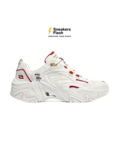 SKECHERS SPORT STAMINA V3 WHITE RED - 802019OFWT