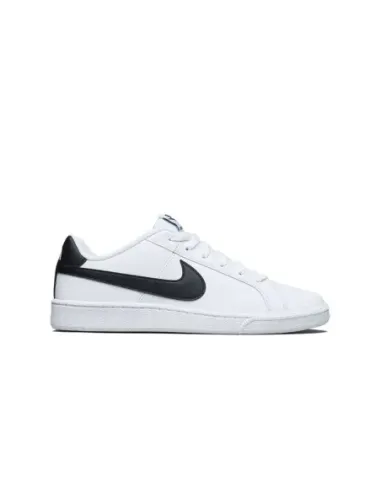 NIKE COURT ROYALE WHITE BLACK - 749747107