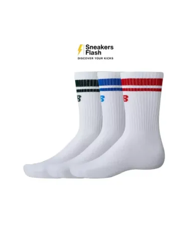 NEW BALANCE SOCK ESSENTIALS MIDCALF 3 PACK WHITE - LAS32163AS5