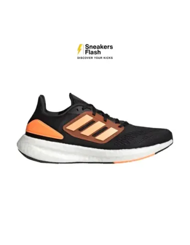 ADIDAS PUREBOOST 22 BLACK ACID ORANGE - HQ8586