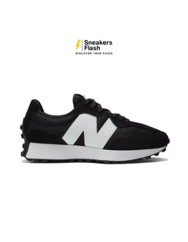 NEW BALANCE 327 BLACK WHITE - MS327CBW