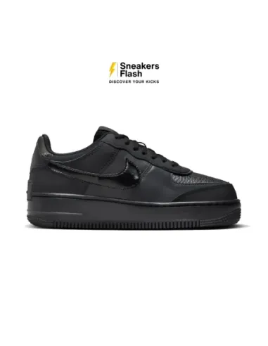 NIKE AIR FORCE 1 LOW SHADOW TRIPLE BLACK - FB7582001