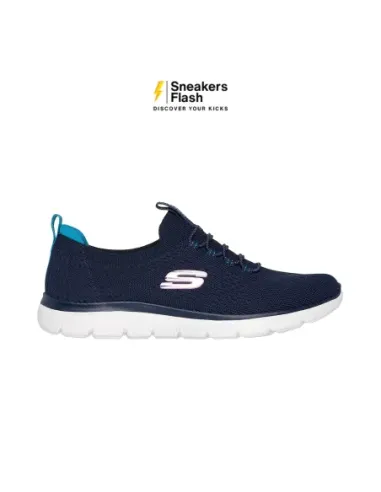 SKECHERS SPORT SUMMITS NAVY WHITE - 150116NVMT