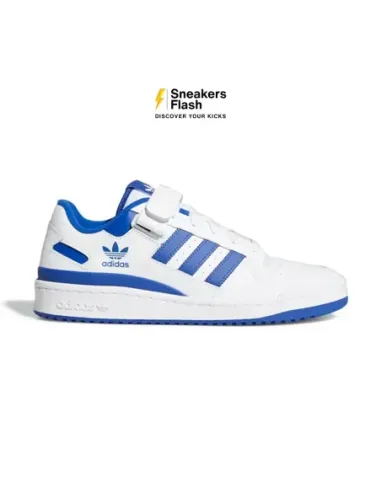 Sepatu Sneakers Pria ADIDAS FORUM LOW WHITE ROYAL BLUE - FY7756