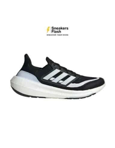 Sepatu Lari Pria ADIDAS ULTRABOOST LIGHT BLACK WHITE - HQ6340