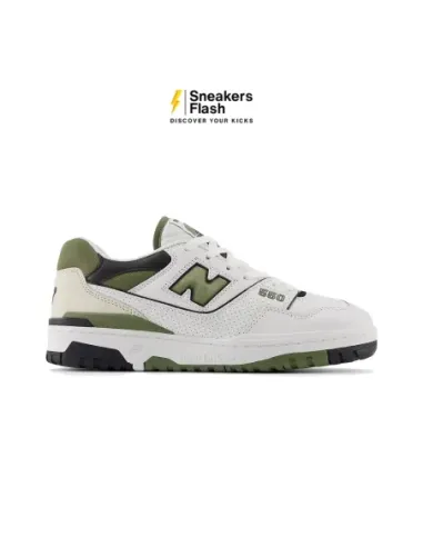 Sepatu Sneakers Pria NEW BALANCE 550 WHITE DARK OLIVE - BB550DOB