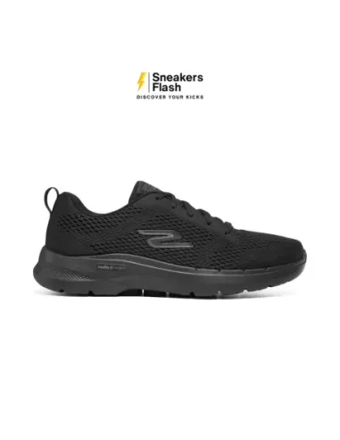 Sepatu Training Pria SKECHERS GO WALK 6 AVALO BLACK - 216209BBK