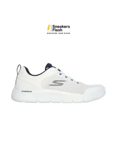 Sepatu Training Pria SKECHERS GO WALK FLEX WHITE NAVY - 216495WNV