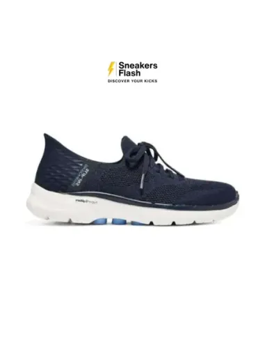 SKECHERS GO WALK 6 LOVELY DAY NAVY WHITE - 124568NVBL