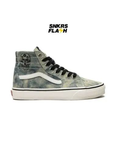 VANS SK8-HI TAPERED DENIM EMBROIDERY OLIVE WHITE - VN0A5KRUY33