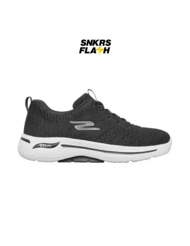 SKECHERS GO WALK ARCH FIT UNIFY BLACK WHITE - 124403BKW