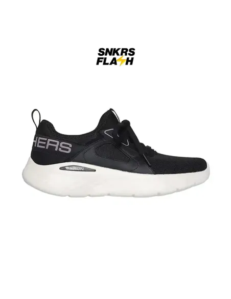 SKECHERS GO RUN LITE BLACK WHITE - 129444BKMV