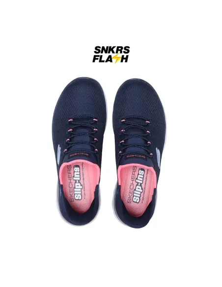 SKECHERS SPORT SUMMITS NAVY PINK - 150123NVPK