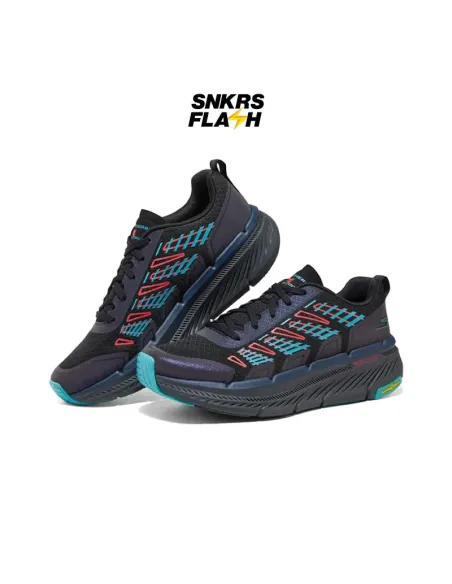 SKECHERS GO RUN MAXCUSH 2 BLACK MULTICOLOR - 220784BKMT