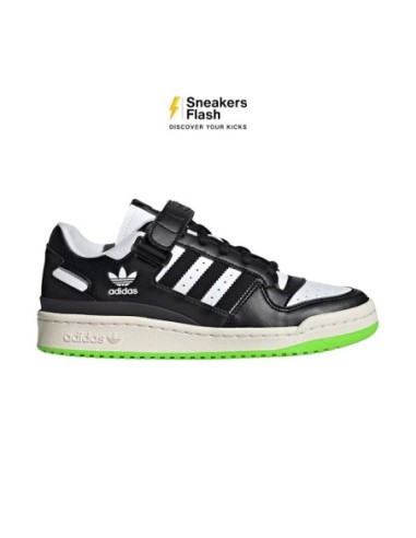 ADIDAS FORUM LOW BLACK NEON GREEN - HQ4425