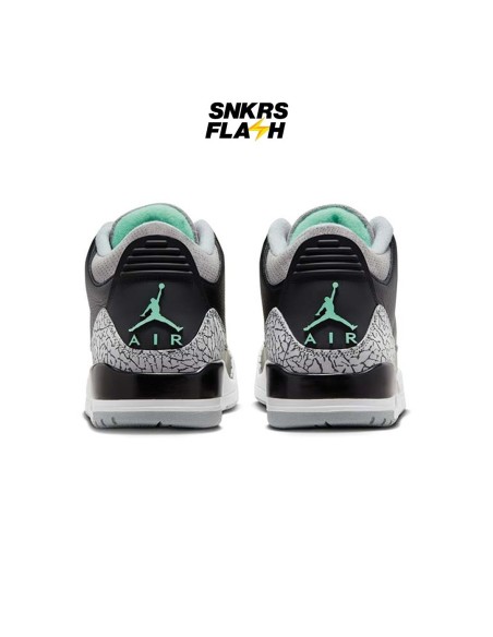 NIKE AIR JORDAN 3 RETRO BLACK GREEN GLOW - CT8532031