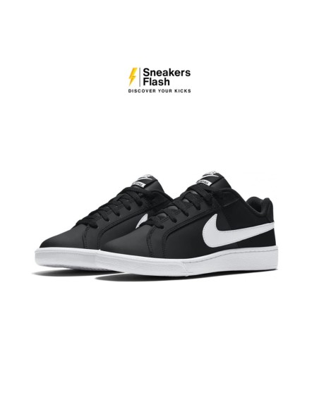 NIKE COURT ROYALE BLACK WHITE - 749867010