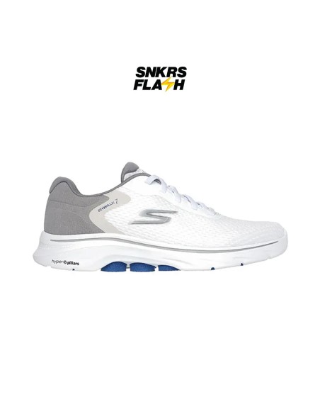 SKECHERS GO WALK 7 WHITE GREY - 216636WGY