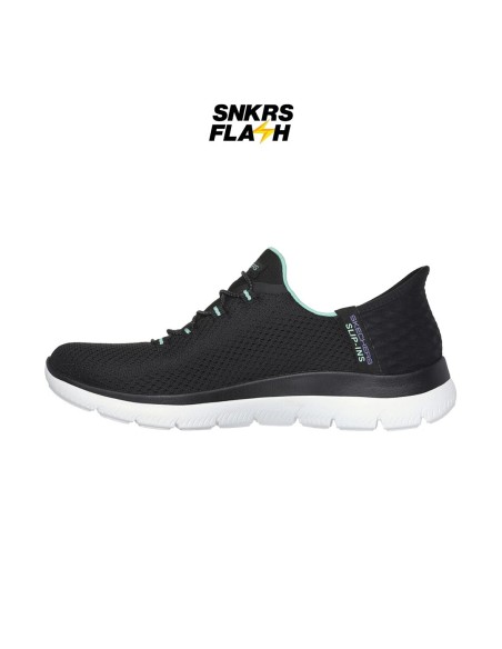 SKECHERS SPORT SUMMITS BLACK TORQUOISE - 150123BKTQ