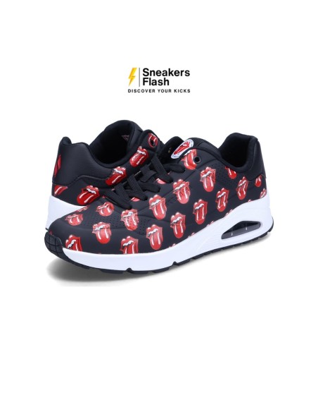 SKECHERS X ROLLING STONES UNO - 183101BKRD